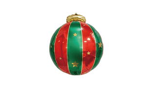 Bola de Natal Decorativa 4D Vermelha e Verde granel